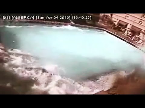 Tidal Swimming Pool After Earthquake