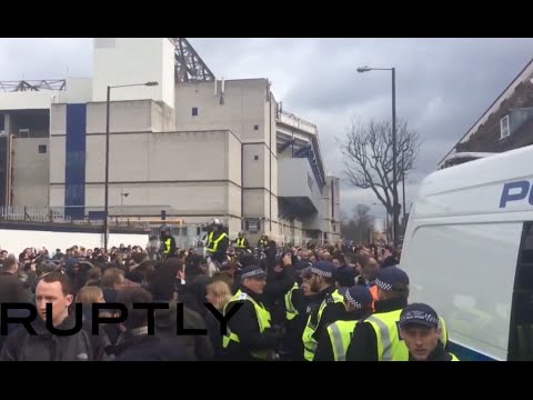 Violent clashes ahead of Arsenal vs Tottenham match in London