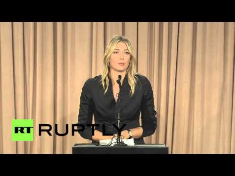 USA: Maria Sharapova announces failed drug test at Australian Open