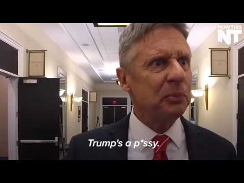 Libertarian Presidential Candidate Gary Johnson On Calling Trump A "Pussy"