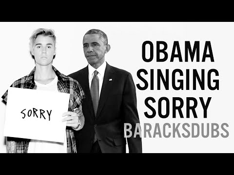 Barack Obama Singing Sorry by Justin Bieber