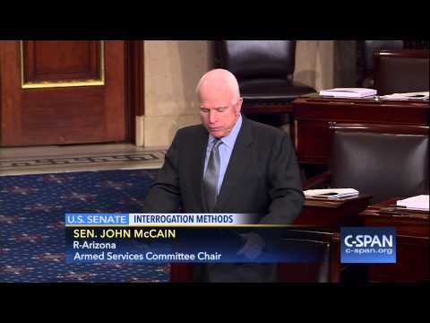 Sen. John McCain (R-AZ) on Waterboarding & other Inhumane Interrogation Methods (C-SPAN)