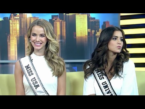 Interview FOX with Miss Universe Paulina Vega & Miss USA Olivia Jordan