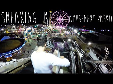 SNEAKING IN AMUSEMENT PARK!!!