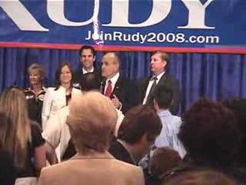 Rudy Giuliani attends Post GOP Debate Event May 3 2007