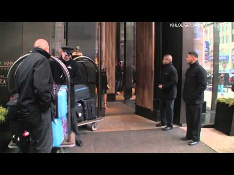 Khloe Kardashian & Kendall Jenner leaving the Trump Soho Hotel in NY