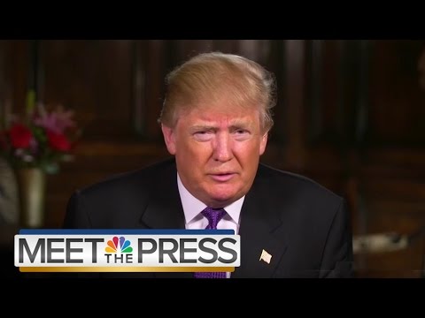 Donald Trump On Healthcare, Planned Parenthood, Iraq War | Meet The Press | NBC News