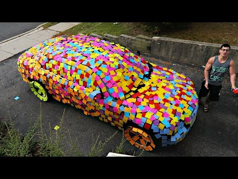 STICKY NOTES CAR PRANK