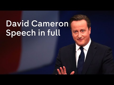 David Cameron speech at Conservative Party Conference