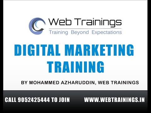 Digital Marketing Training  in Hyderabad  - Part 1