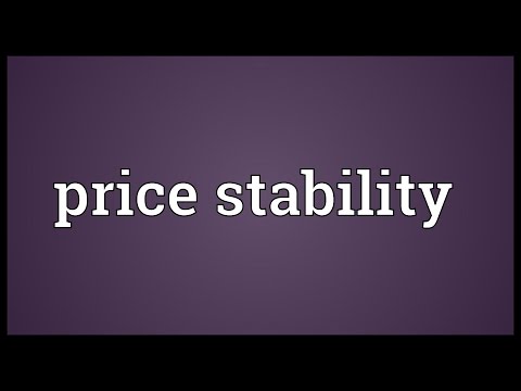 Price stability Meaning