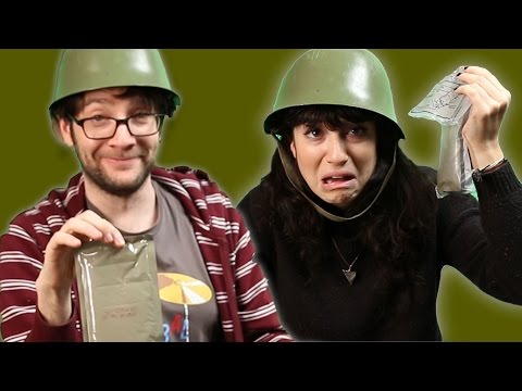 Civilians Try Military Food