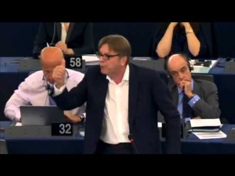 Guy Verhofstadt plenary speech on Greece with Alexis Tsipras 8-7-2015