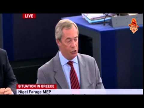 Nigel Farage Speech to Alexis Tsipras at the European Parliament