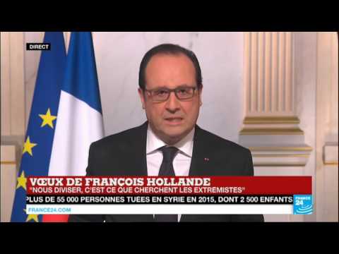 REPLAY - Voeux de François Hollande pour l'année 2016