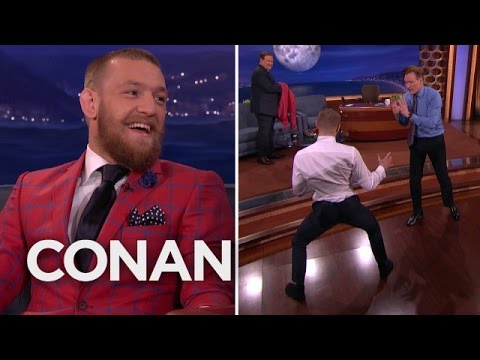 Conor McGregor Demos His Capoeira Kick On Conan  - CONAN on TBS