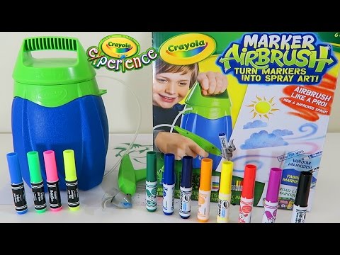 Crayola Marker Airbrush Playset | Easy DIY Make Your Own Airbrush Art!