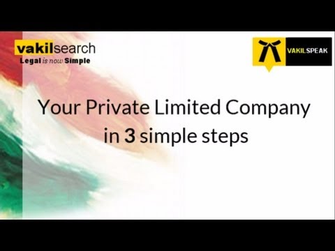 Company Registration - Introduction to Private Limited Company Incorporation / Formation in India