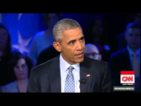 Full HD President Barack Obama Town Hall CNN Gun Control America Jan 7, 2016 1/7/2016