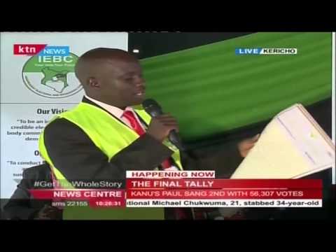 Aaron Cheruiyot officially declared winner of Kericho senatorial by election