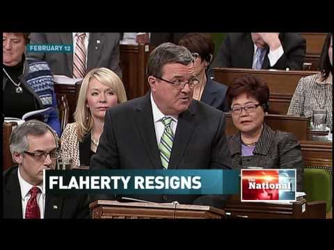 Finance Minister Jim Flaherty resigns