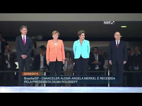 Dilma Rousseff recebe Angela Merkel no Palácio do Planalto