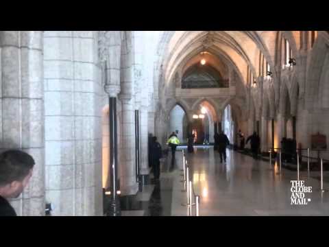 Globe and Mail footage captures shooting in Ottawa Parliament building