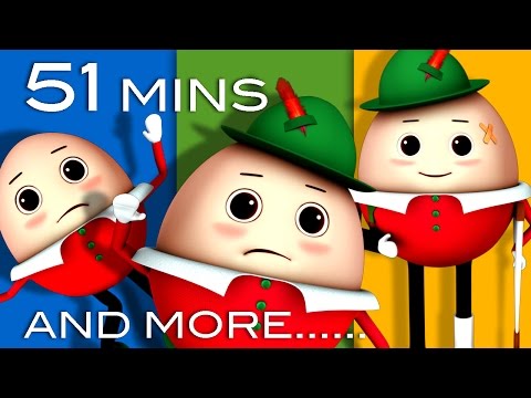 Humpty Dumpty| Plus Lots More Kids' Songs | 51 Minutes Compilation from LittleBabyBum!