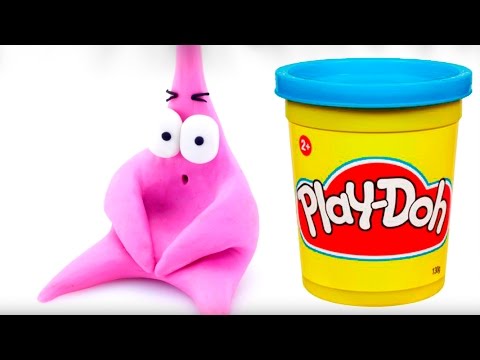 Spongebob Patrick Play doh STOP MOTION playdo video