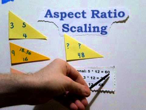 Image Size Calculations using Aspect Ratio Scaling