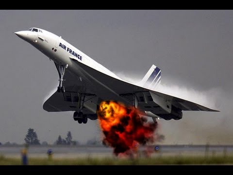 Air France Concorde flight 4590 takes off with fire: Concorde crash that killed 113