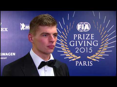 2015 FIA Prize Giving - Max Verstappen Interview