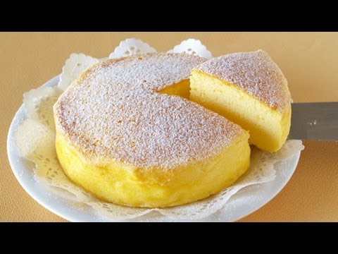 3-Ingredient Soufflé Cheesecake (Japanese Cotton Cheesecake) 材料3つでスフレチーズケーキ - OCHIKERON