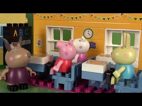 Peppa Pig Salle de Classe Ecole Jeu de construction Schoolhouse Construction Set