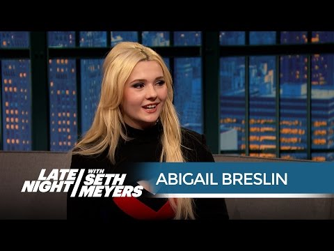 Abigail Breslin on Working with Arnold Schwarzenegger in Maggie - Late Night with Seth Meyers