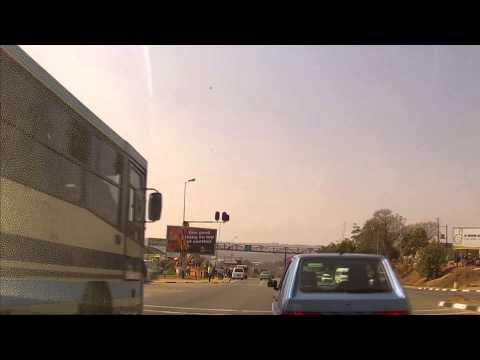 Driving in Swaziland's Route MR3: Mbabane - Kwaluseni - Manzini