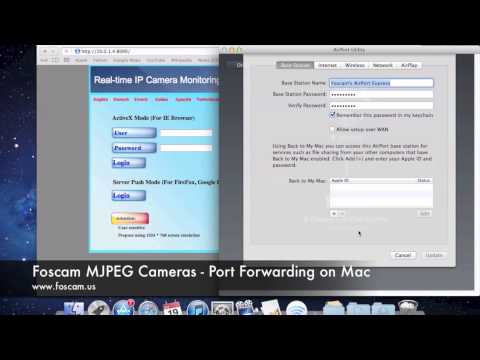 Foscam MJPEG Cameras - Port Forwarding on Mac