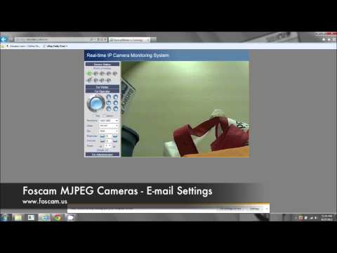 Foscam MJPEG Cameras - E-mail Settings