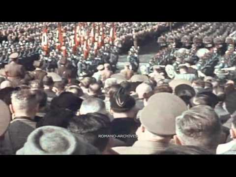 1938 Nazi Party Rally in 16mm Agfacolor