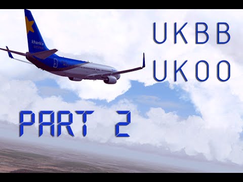 FSX PMDG 737-800 NG Киев -Одесса [UKBB-UKOO] часть 2 - старт, руление и занятие эшелона