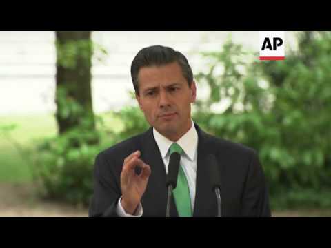 Mexican president visits Spain, holds joint news conference with Rajoy