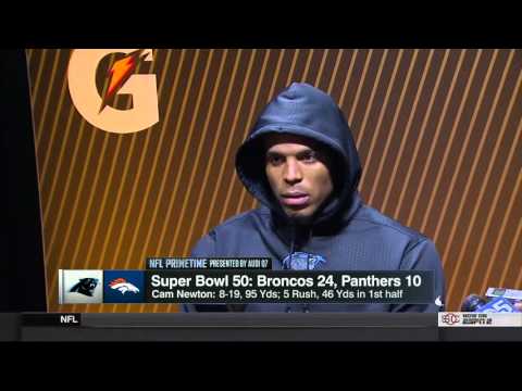 Cam Newton Super Bowl 50 Post Game Interview