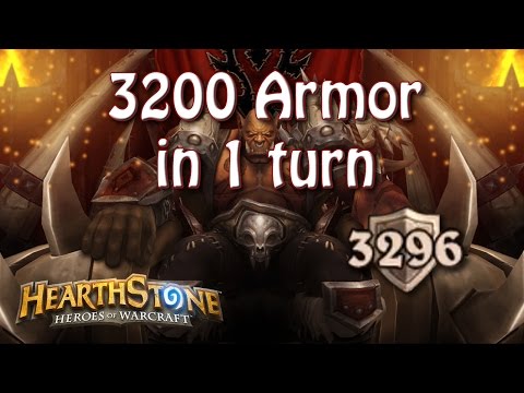 Hearthstone - 3200 armor in 1 turn