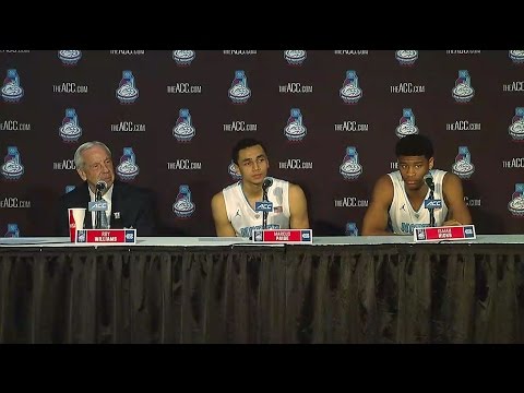 UNC Men's Basketball: Roy Williams, Paige & Hicks Post Notre Dame - ACC Tournament