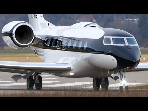 Best Looking Gulfstream G650 Landing & Take Off at Bern Airport