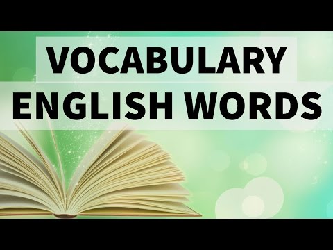 Synonyms & Antonyms - English Vocabulary