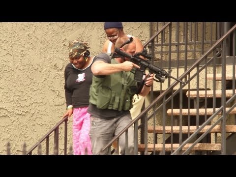 Heavily Armed Police Standoff