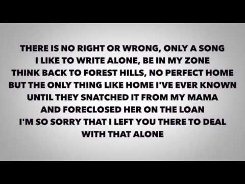 J-Cole - Apparently ( Lyrics Video)