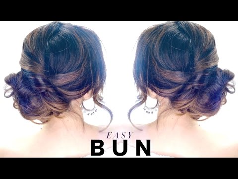 3-Minute Elegant SIDE BUN Hairstyle ★ EASY Summer Updo HAIRSTYLES