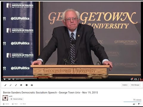 Bernie Sanders Democratic Socialism FULL Speech - Georgetown Univ - Nov 19, 2015